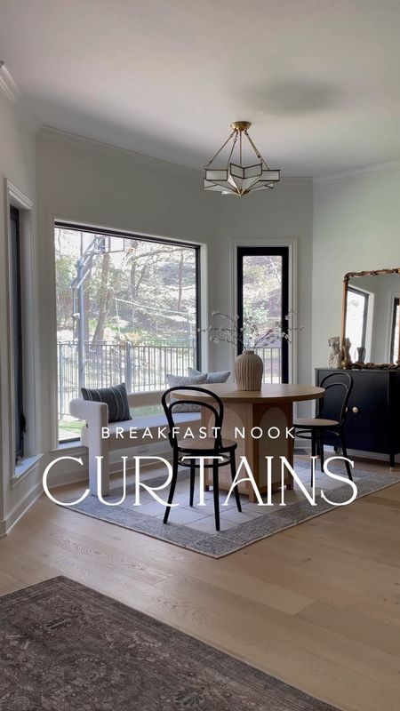 Amazon curtains, drapery hooks, and curtains rings used in out breakfast nook kitchen dining area!

#LTKhome #LTKstyletip #LTKunder50
