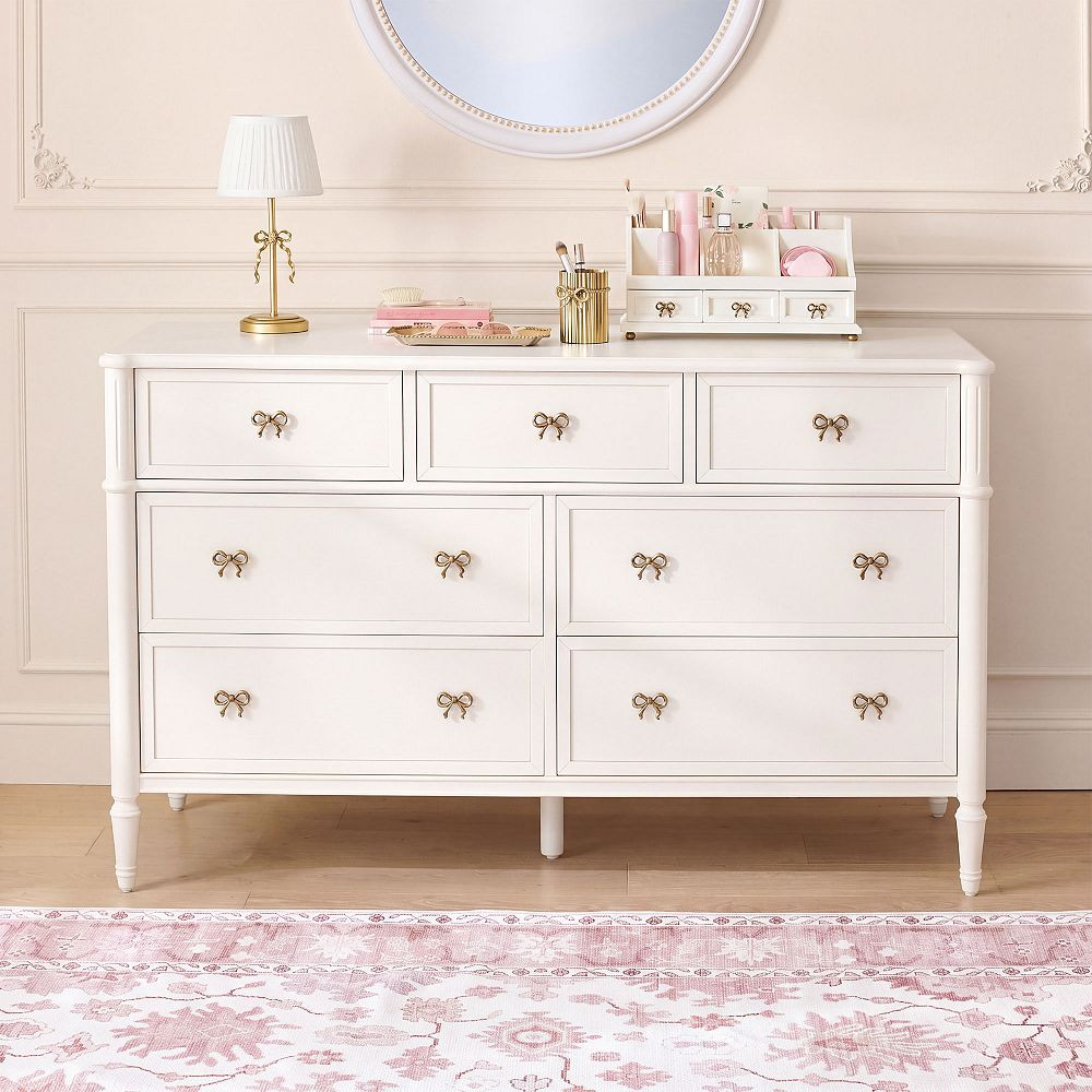 LoveShackFancy Bow 7-Drawer Dresser (56w x 20d") | Pottery Barn Teen