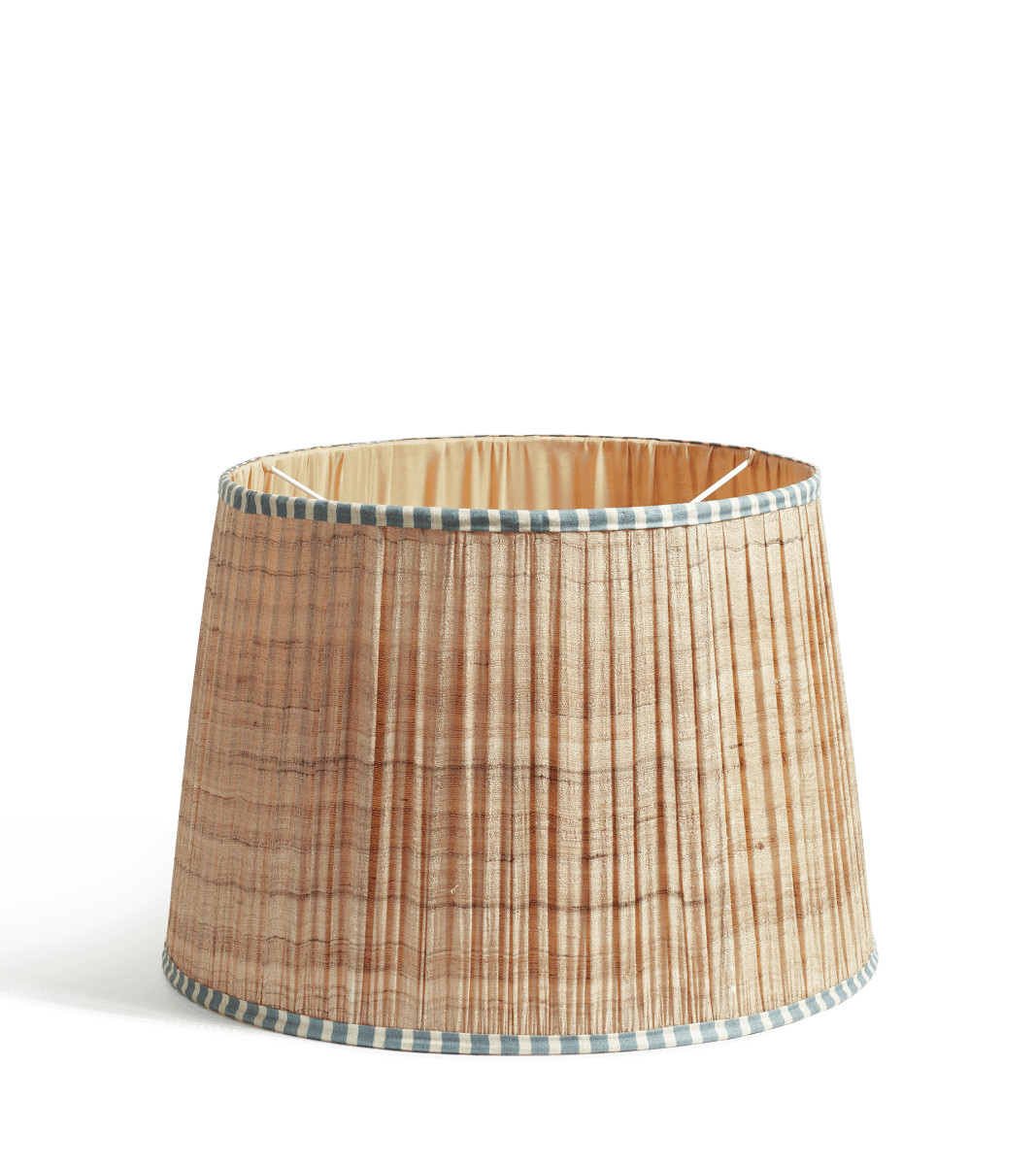 Elgin Lampshade 17.5in - Natural/Teal | OKA US