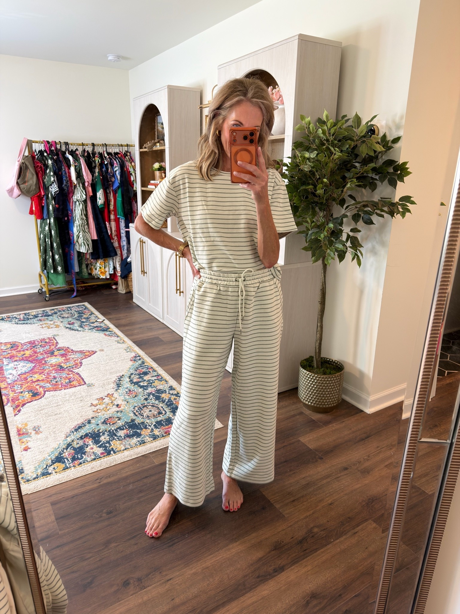 While I was filming, I realized that these were on sale at @Splendid   They are having a bogo  get one 50% off. Use code BOGO!! All linked here!
