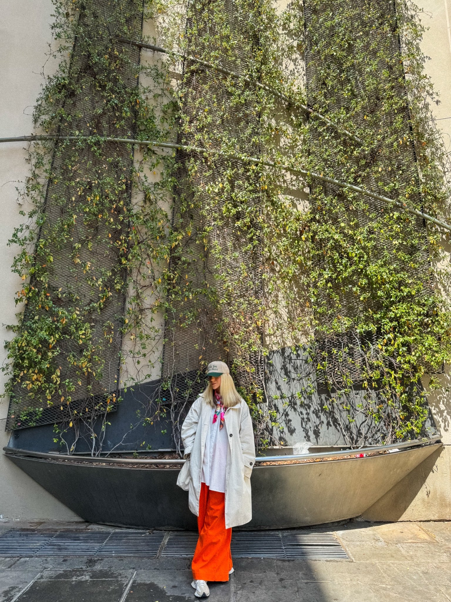 Exploring Barcelona calls for comfortable chic ✨🫶🏼🧡🧢

Hat: Ski Club Apparel 
Trench Coat: ZARA
White Button Down: The Elizabeth Chronicles 
Pants: NUULY
Scarf: ZARA
Shoes: New Balancee

#LTKActive #LTKtravel #LTKeurope