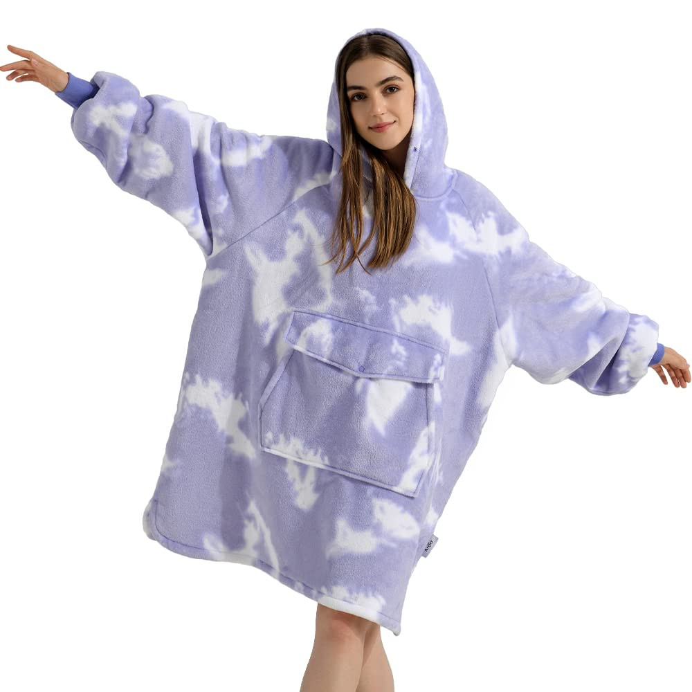 Krifey Wearable Blanket, Oversized Sherpa Blanket as Birthday Gifts for Mom Women Girlfriend Men | Amazon (US)