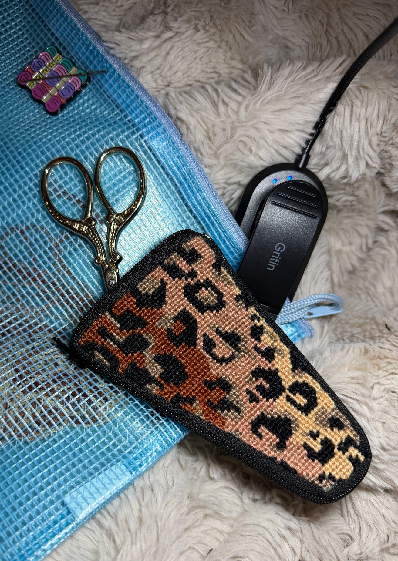 Needlepoint kit that I just finished! Loved this little project to make a case for my mini scissors 

#LTKdayinmylife #LTKHome