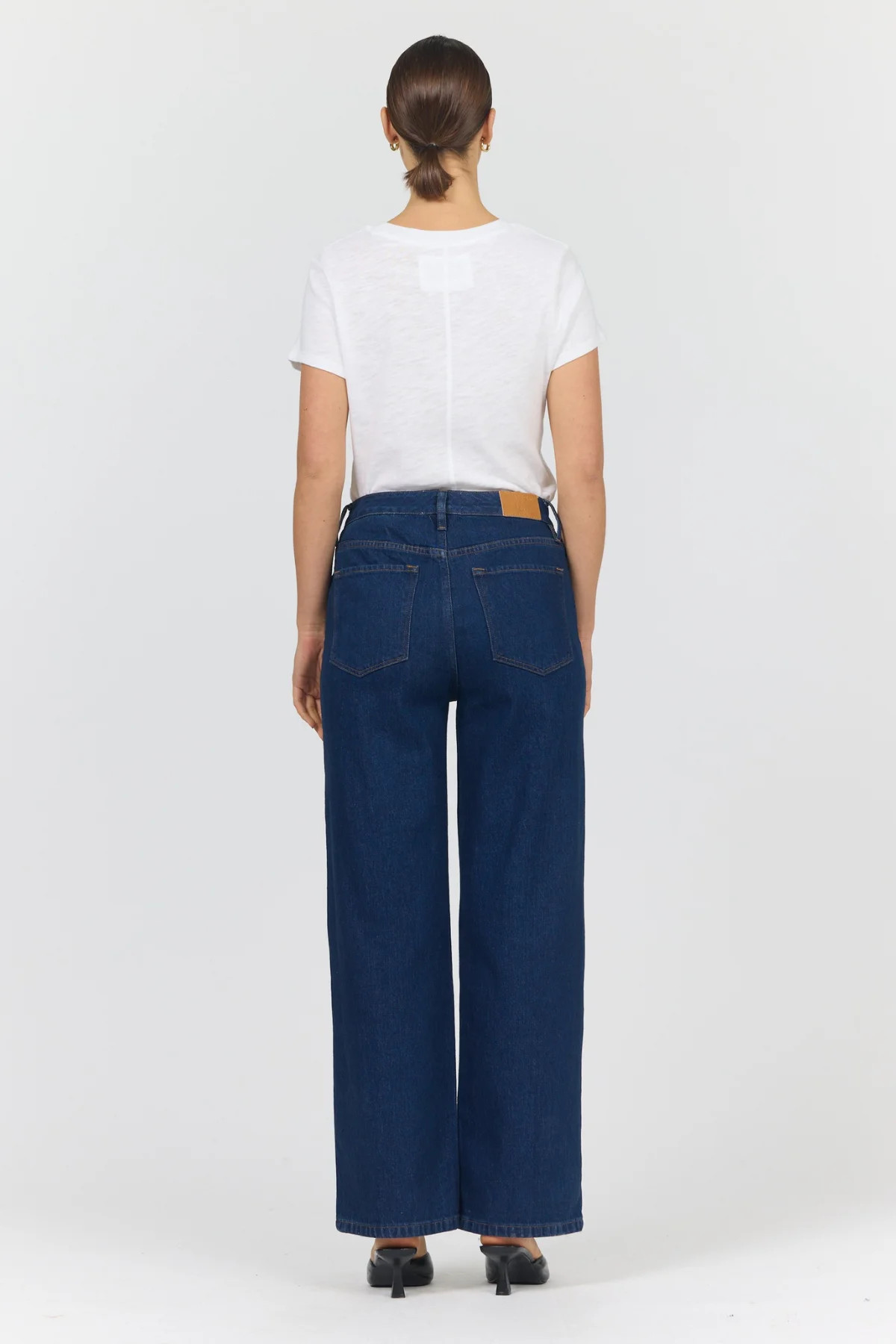 LINDSEY HIGH RISE STRAIGHT LEG PANT DARK DENIM | Dear John Denim