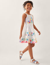 Floral Embroidered Cotton Dress Ivory | Monsoon (UK)