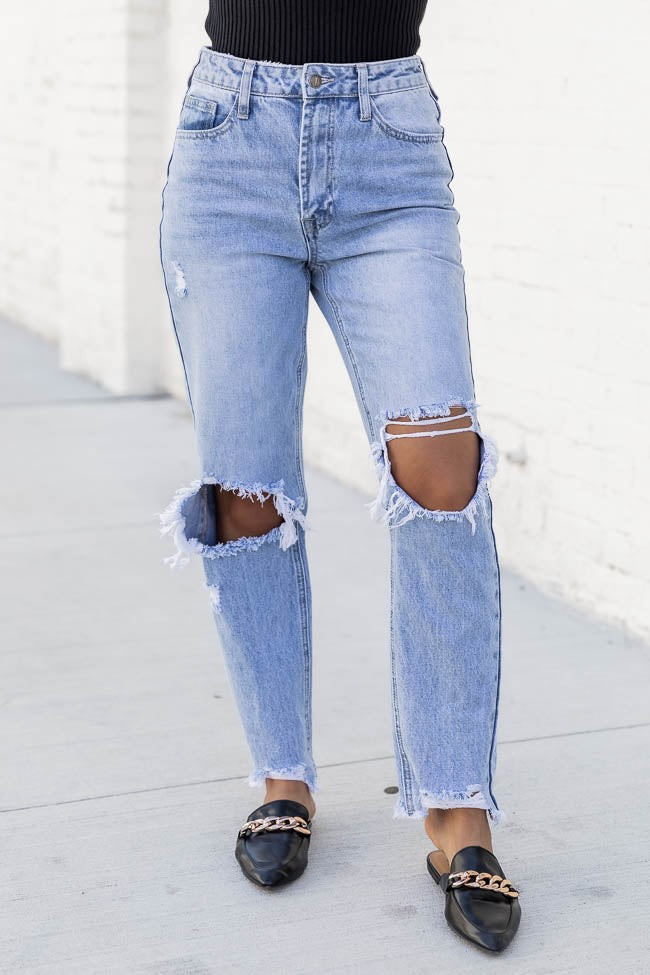 Kenna High Rise Boyfriend Jeans | Pink Lily