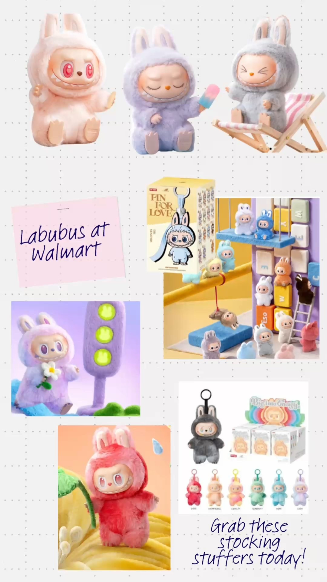 Labubus at Walmart!

Labubus are finally in stock at Walmart! Hard to find and so popular—grab them while you can.

#LTKGiftGuide #LTKHoliday #LTKCyberWeek
