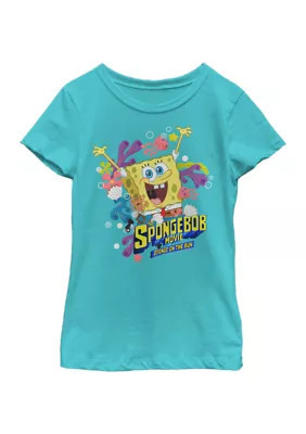 FIFA Girls 46x Spongebob Movie Sponge On The Run Graphic Top, Blue, Small | Belk