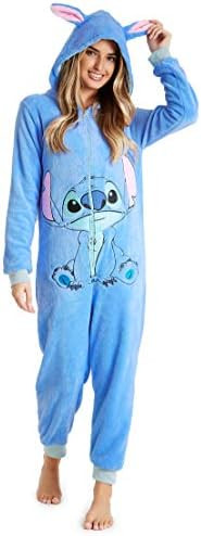 Disney Stitch Pyjamas for Women - Fluffy Minnie Mouse Eeyore Maleficent Pyjamas Lounge Wear - Sti... | Amazon (US)