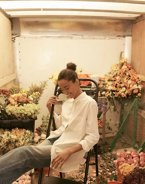 Poplin Oversized Ex-Boyfriend Shirt | Madewell