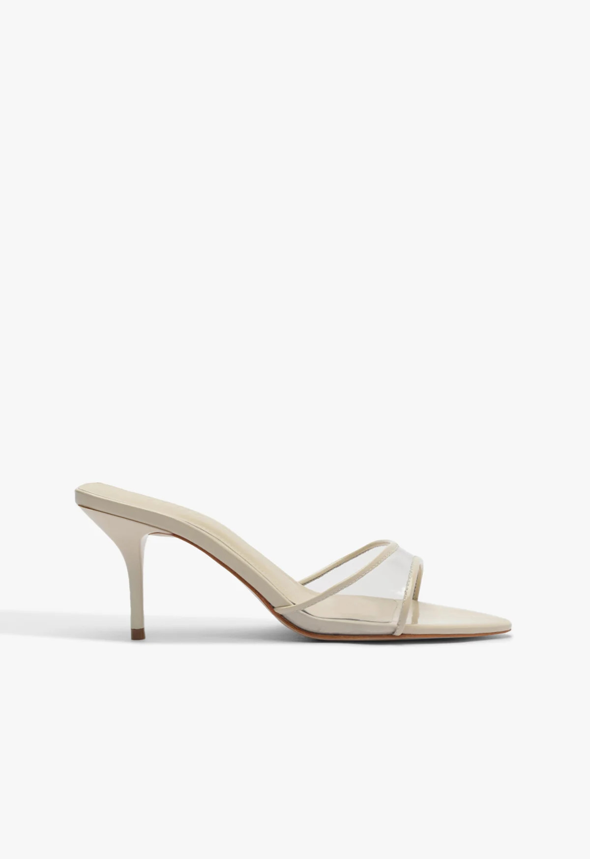 Elodie Stiletto Sandal | White | Vinyl | Schutz (US)
