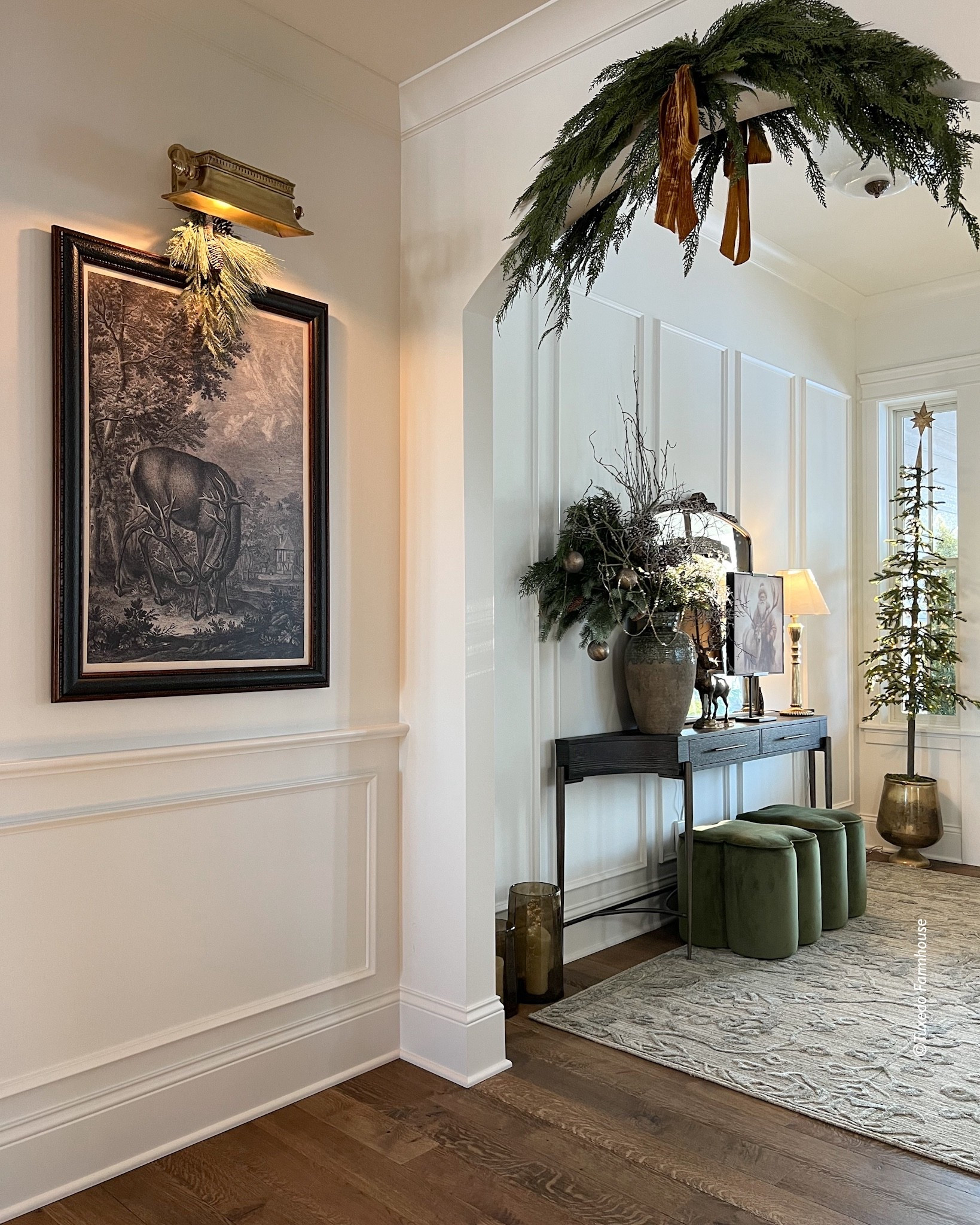 A swag is a festive and welcoming look over archways, doorways, art and mirrors. 

 #LTKHoliday #LTKSeasonal #LTKHome