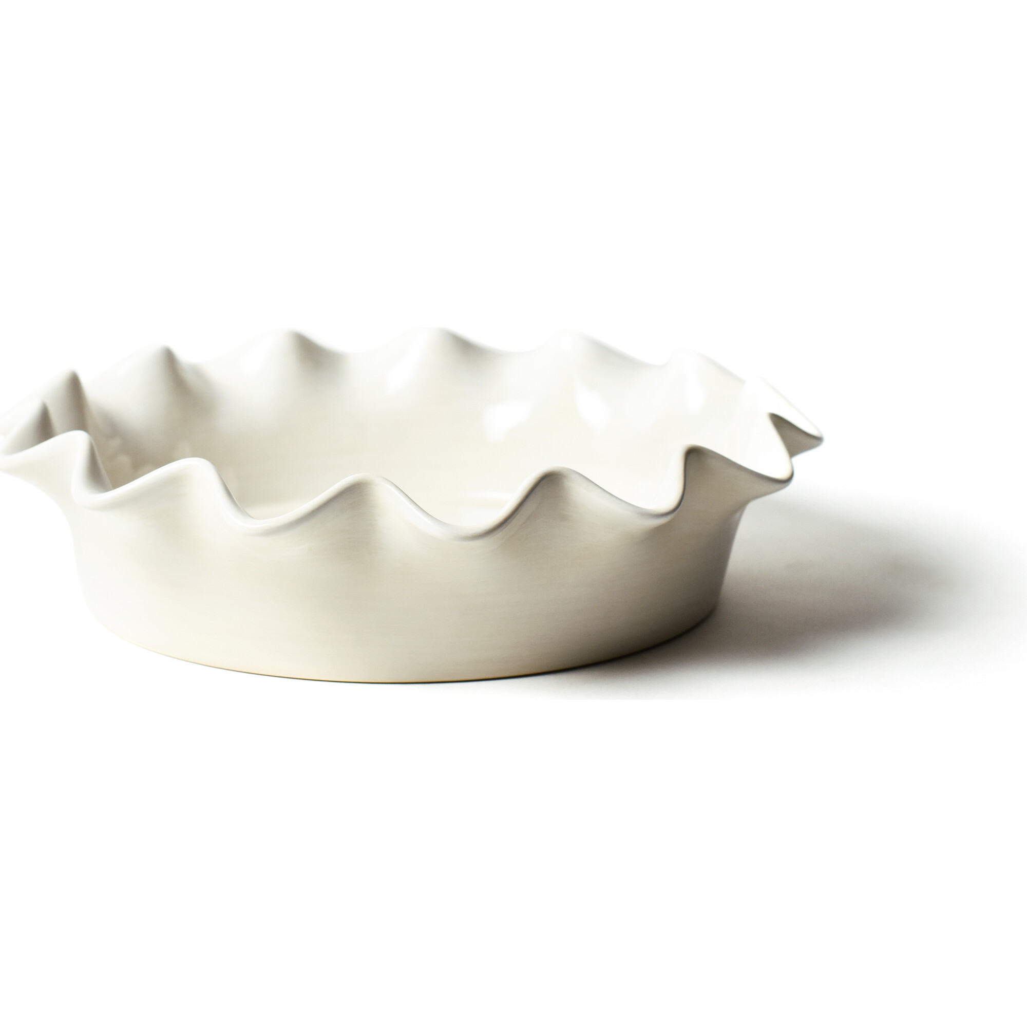 Signature White Ruffle Pie Dish | Maisonette