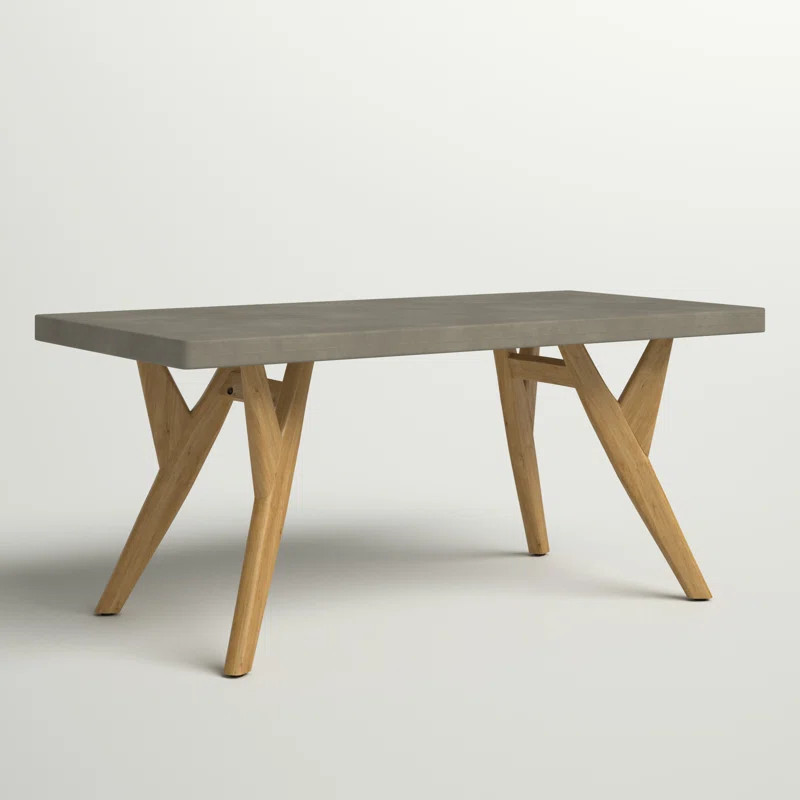 Ella Concrete Outdoor Coffee Table | Wayfair North America