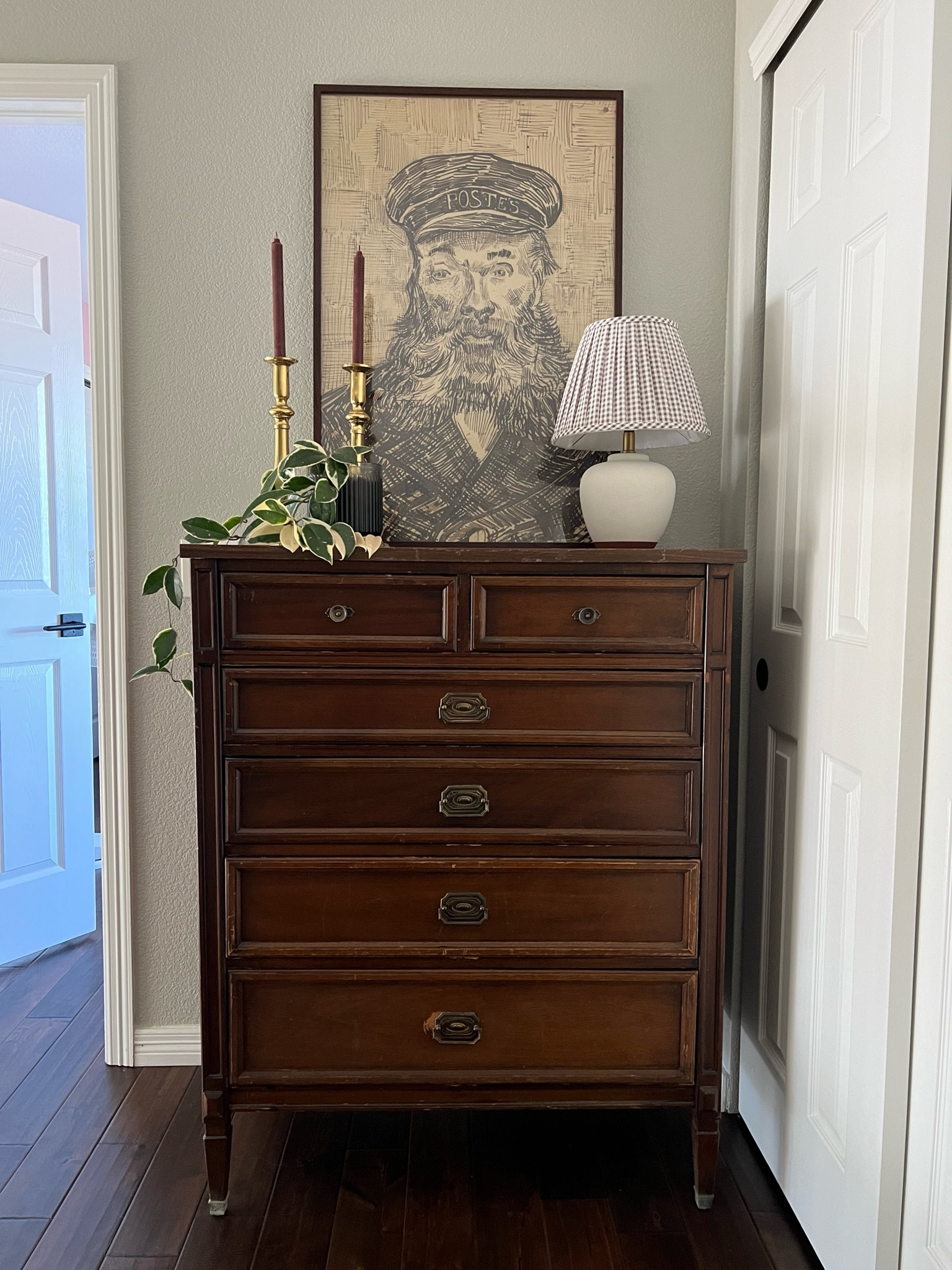 Entryway styling. Dresser styling. Easy home decor. Etsy finds. Digital prints. Download art. Vintage art  

#LTKstyletip #LTKhome #LTKfindsunder50