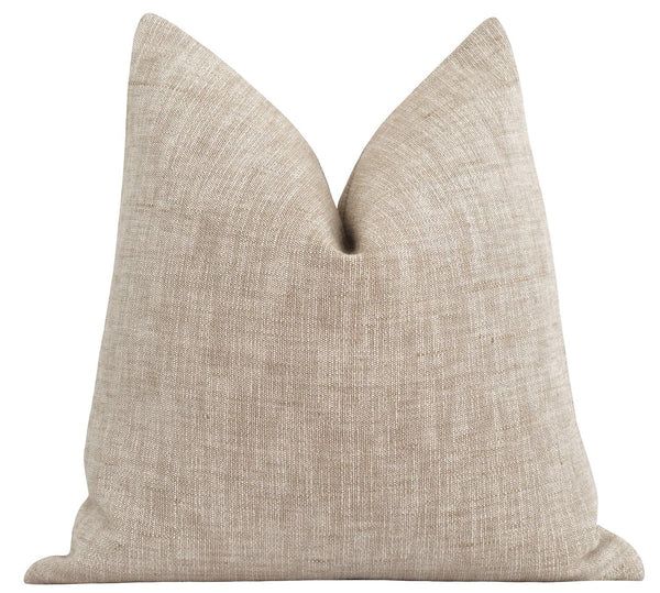 Rutledge Flax Woven Pillow | Land of Pillows