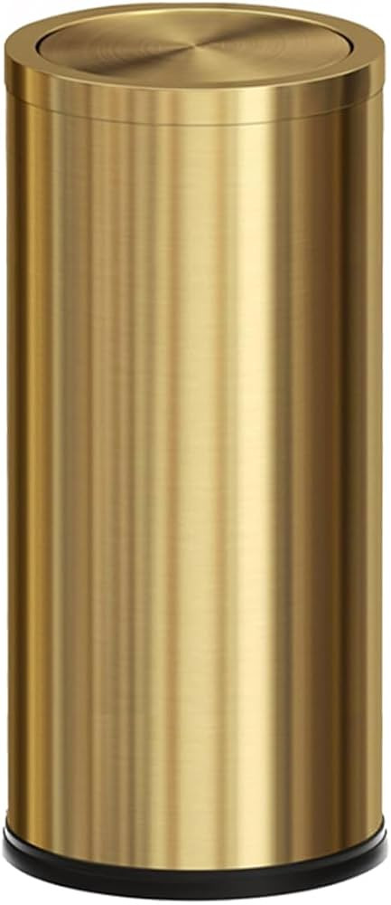 Gold Trash Can, 8 Gallon Trash can with lid,Large Capacity FILP lid Kitchen Trash can for Bathroo... | Amazon (US)
