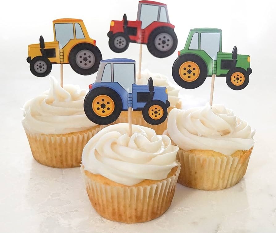 24 Trucks Cupcake Toppers (Tractor Trucks) | Amazon (US)