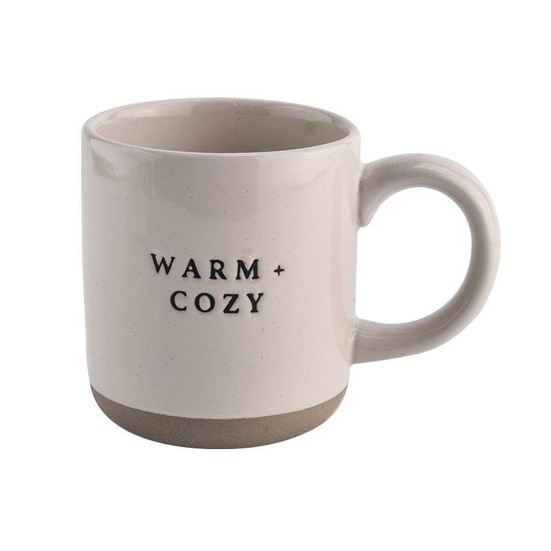 Warm + Cozy Stoneware Coffee Mug | Sweet Water Decor, LLC