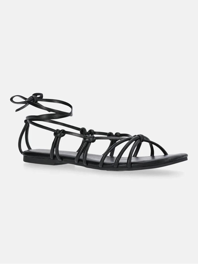 Time and Tru Women's Lace Up Sandals | Walmart (US)