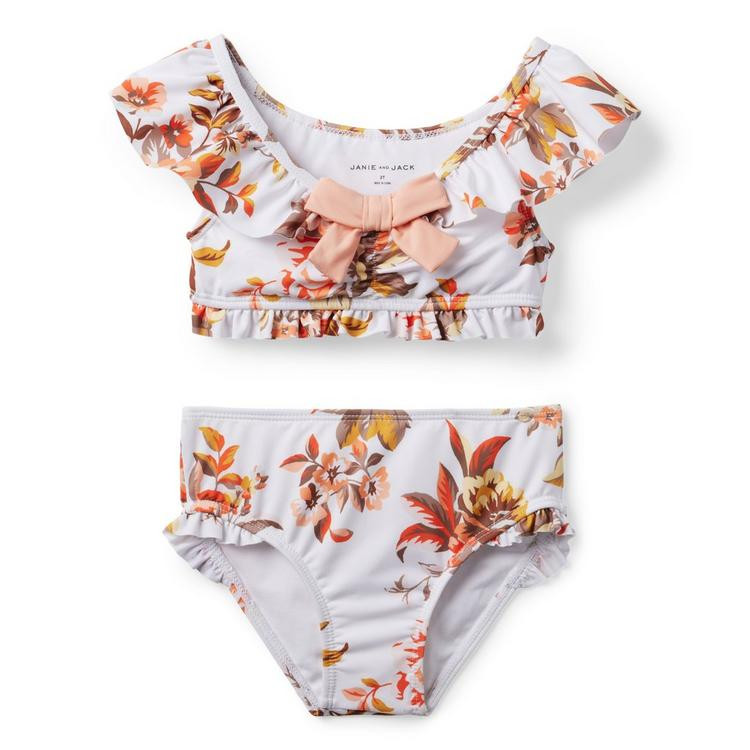 Floral Bow Recycled 2-Piece Swimsuit | Janie and Jack