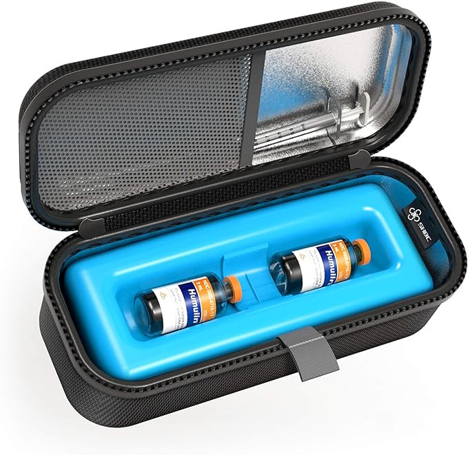 SHBC Medical Cooler Insulin Vial Carrying Travel Case Protector for Diabetic with One Ice Pack Bl... | Amazon (US)