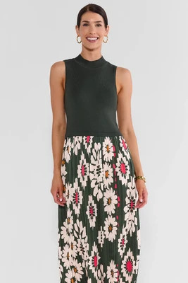 Marcia Green Midi Dress | Avara