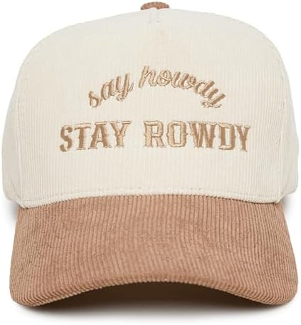 Funky Junque Two Tone Vintage Trucker Hats Men Women Corduroy Trendy Embroidered Baseball Cap Sna... | Amazon (US)