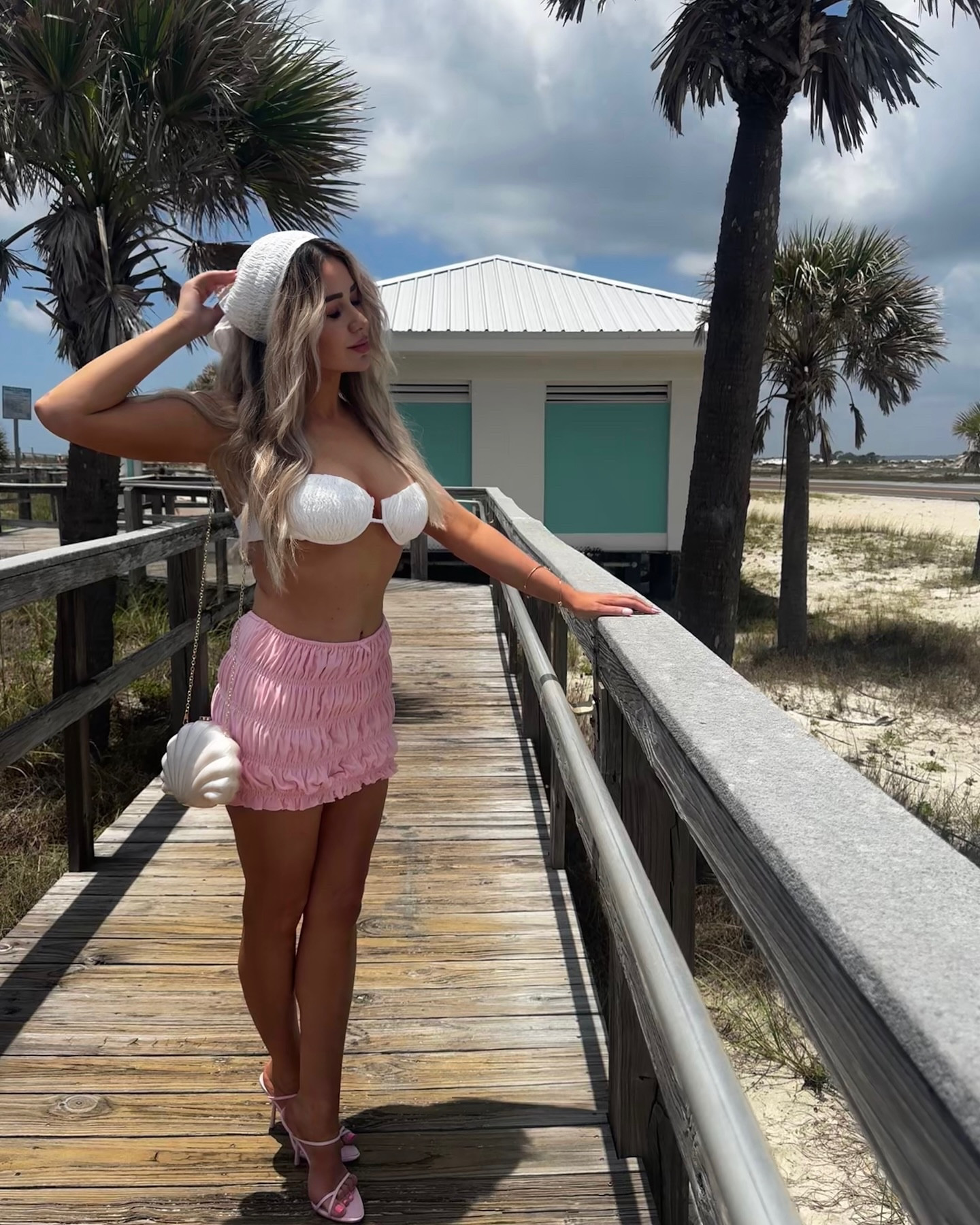 summer activated 🐚🌸✨
bikini top in large/pink skirt in a medium 

#LTKSummerEdit #LTKTravel #LTKSeasonal