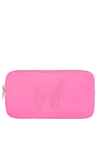 Bubblegum SPF Embroidered Small Pouch in Bubblegum | Revolve Clothing (Global)
