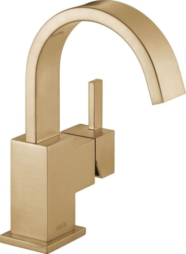 Delta Faucet Vero Single Hole Bathroom Faucet, Gold Bathroom Faucet, Single Handle Bathroom Fauce... | Amazon (US)