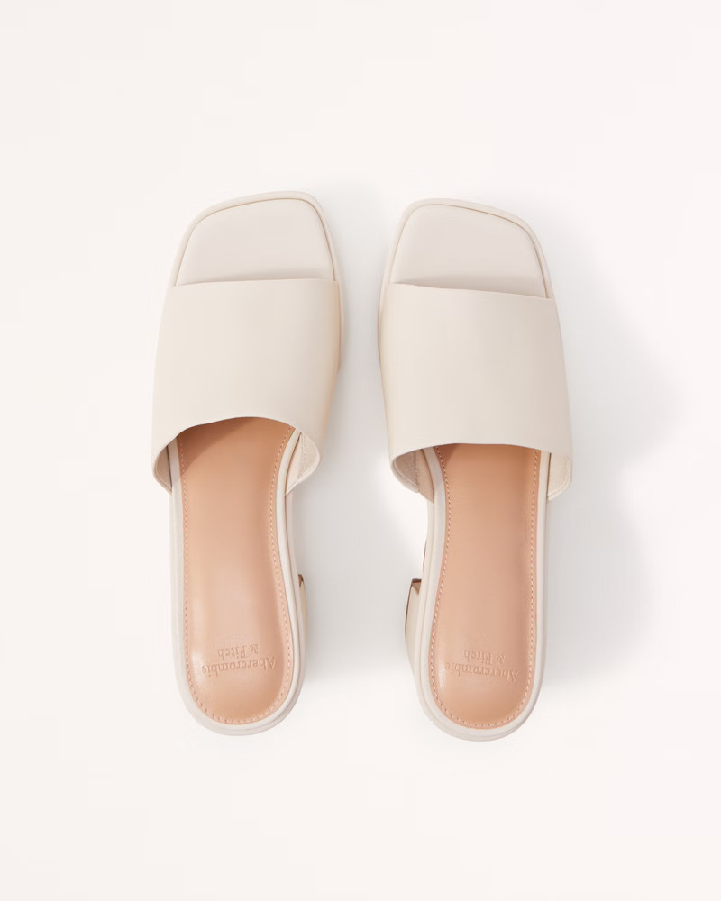 Retro Mule Platform Heels | Abercrombie & Fitch (US)