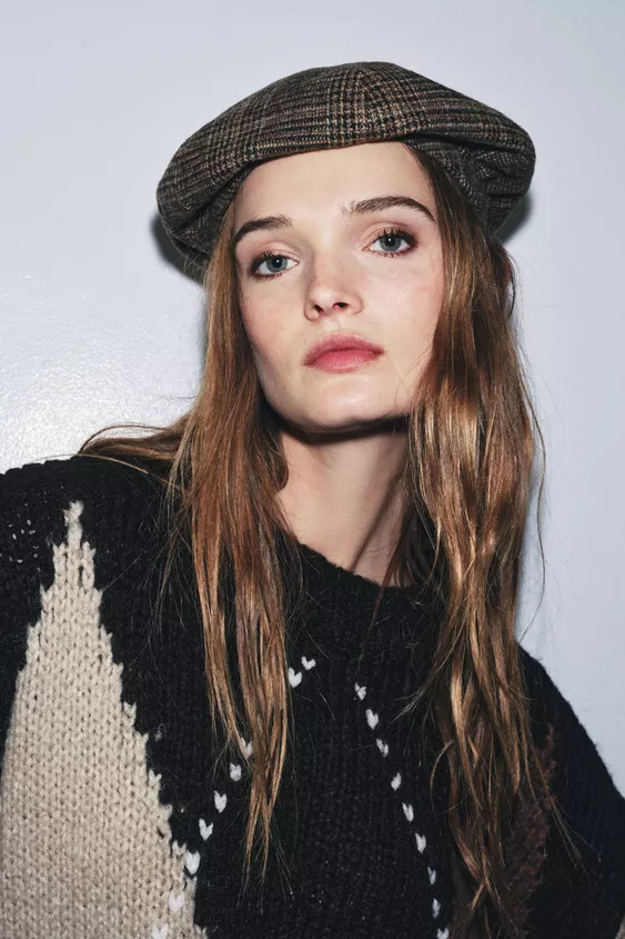 WOOL PLAID BERET | Zara US