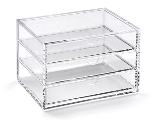 OSCO Large Clear Acrylic Triple Drawer | Amazon (UK)