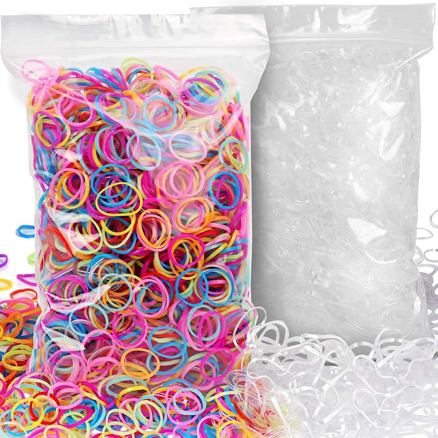 YGDZ 4000pcs Elastic Hair Bands, Clear Hair Elastics Small Mini Girls Rubber Bands Baby Kids Todd... | Amazon (US)