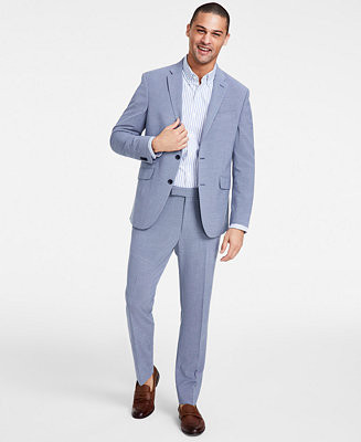 Kenneth Cole Reaction Men's Slim-Fit Mini-Houndstooth Suit - Macy's | Macy's AU | APAC