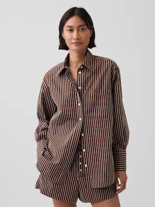 Organic Cotton Poplin Big Shirt | Gap (CA)