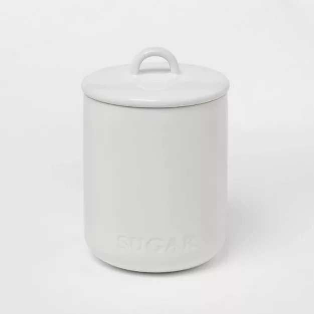 Stoneware Hand Lettered Canister - Threshold™ | Target