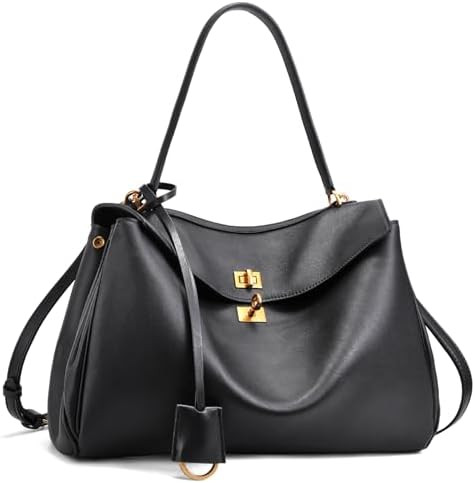 hedexe Suede Leather Tote Bag for Women: Fashion Shoulder Handbag Ladies Top-handle Satchel Purse... | Amazon (US)