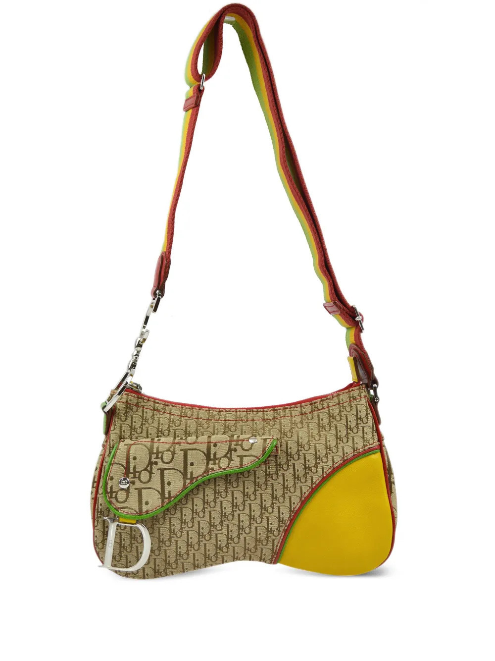 Christian Dior Pre-Owned 2004 Rasta Trotter Saddle shoulder bag - Neutrals | Farfetch Global