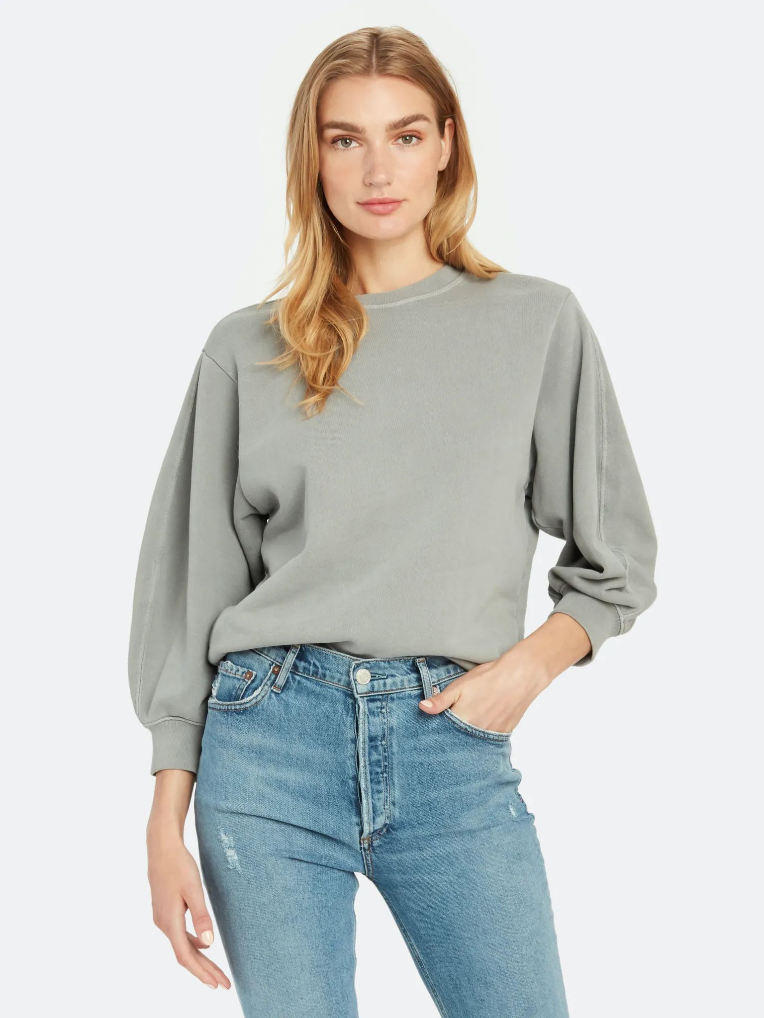 Thora Balloon Sleeve Sweatshirt | Verishop