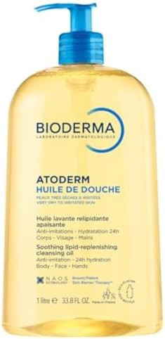Bioderma Atoderm Shower Oil, Cleansing Oil For Face & Body, Nourishing Cleansing Oil For Dry to A... | Amazon (US)