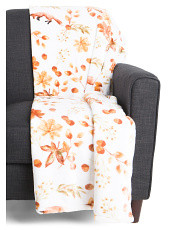 Frolicking Fox Plush Throw | TJ Maxx