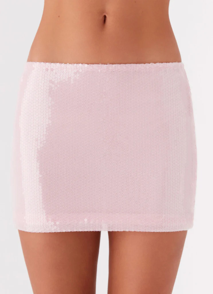 Perfect Fantasy Sequin Mini Skirt - Pink | Peppermayo (Global)