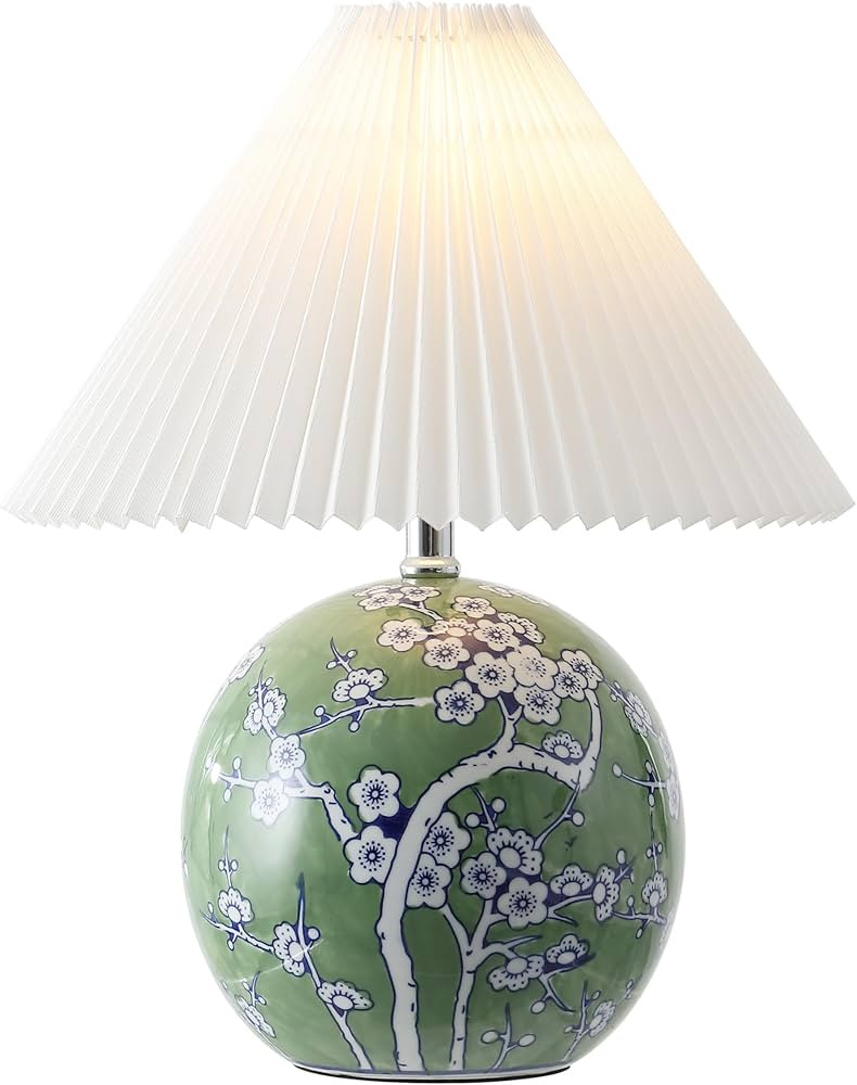 JONATHAN Y 19.5" Green/White Shishen Chinoiserie Ceramic Table Lamp, Traditional Hand-Painted Flo... | Amazon (US)