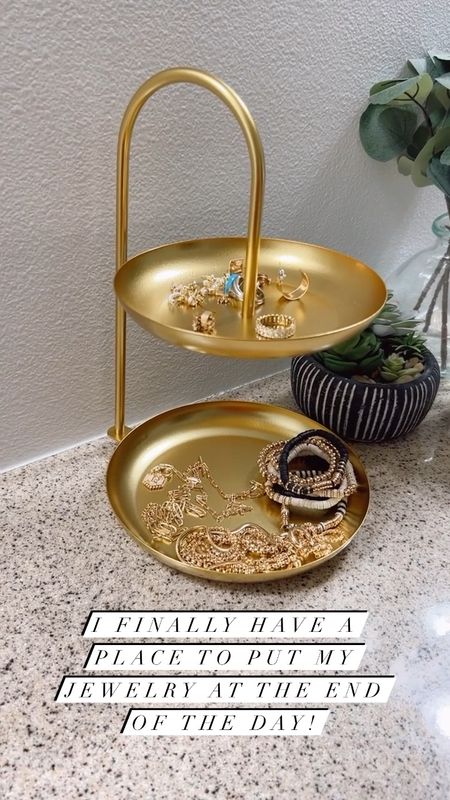 The prettiest jewelry holder from Amazon!  Perfect for my bathroom when I usually like to throw all of my jewelry off at the end of the day. 🫶  #amazonfinds

#LTKhome #LTKfindsunder50