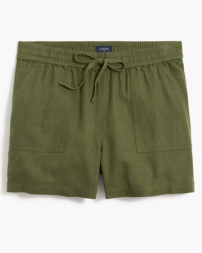 Linen-blend drawstring short | J.Crew Factory