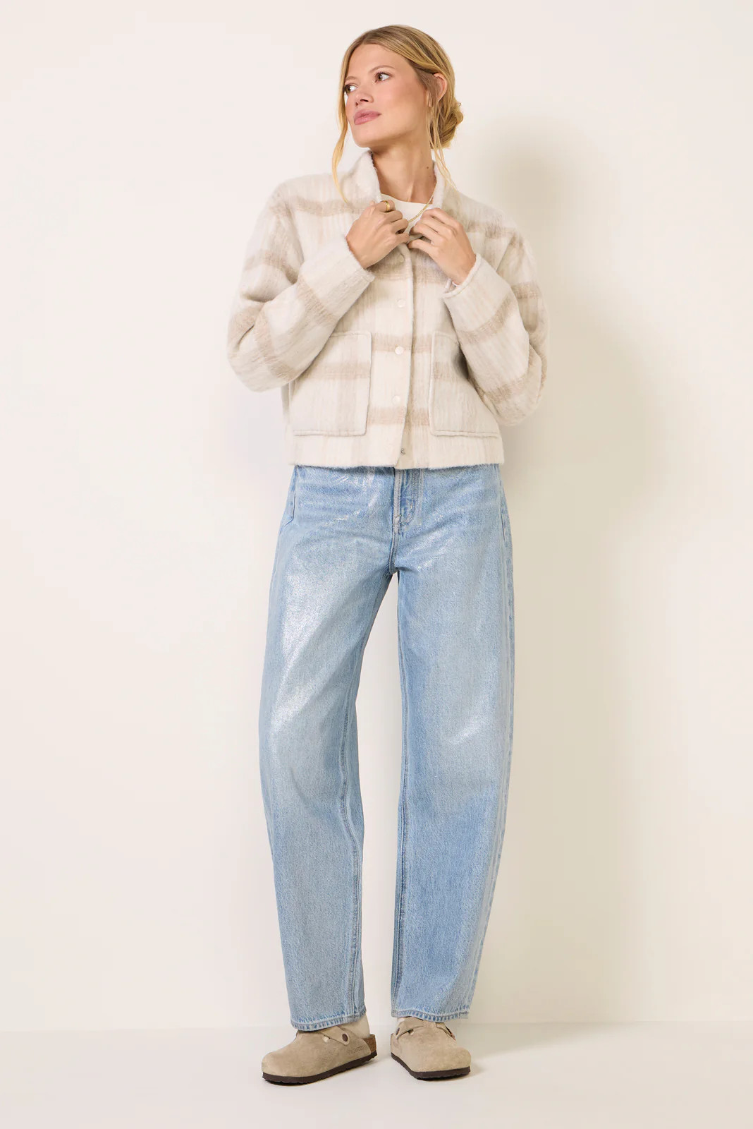 Wes Sparkle Barrel Jean | Evereve