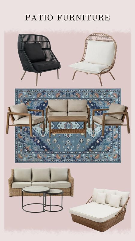 Patio furniture, outdoor furniture, patio set, Walmart finds, affordable patio furniture, outdoor rug

#LTKSeasonal #LTKsalealert #LTKhome