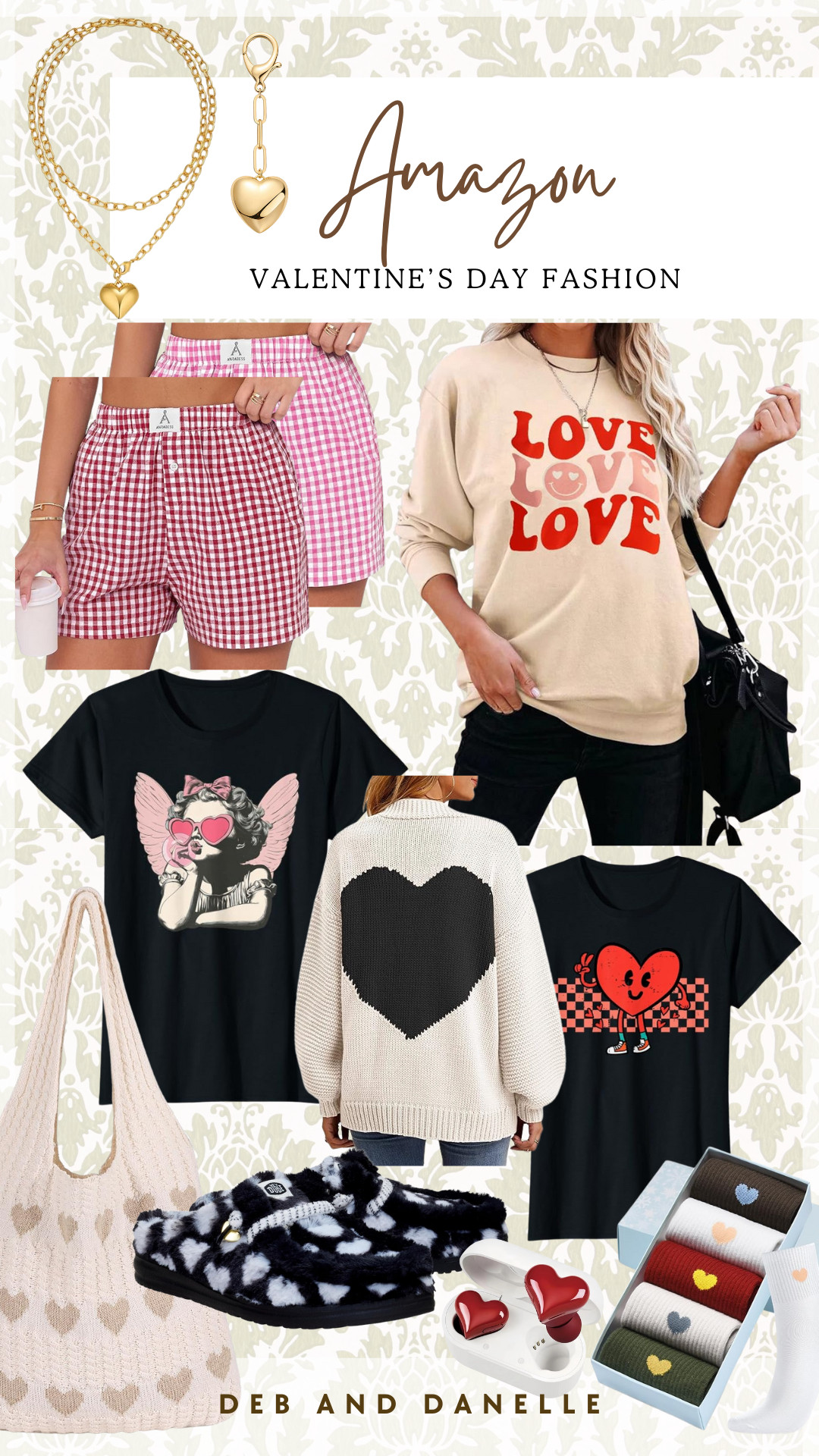 I rounded up some adorable Valentine's Day fashion items, including my "love" sweatshirt and my chunky heart necklace.  

 #LTKSeasonal #LTKMidsize #LTKFindsUnder50